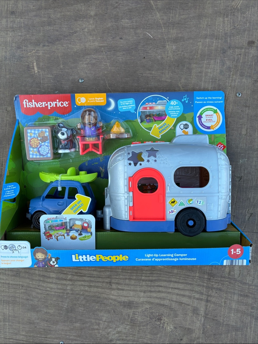 2022 Fisher-Price Little People light-up Learning camper.